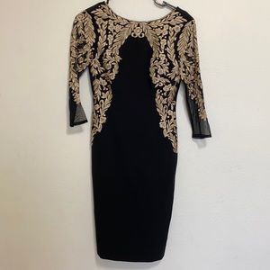 Black and Gold Antonio Melani Dress